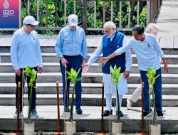 Presiden dan Para Pemimpin Negara G20 Tanam Pohon Mangrove di Tahura