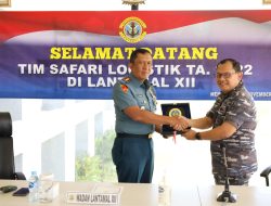 Tim Safari Logistik TA. 2022 Dari Slog Mabes TNI Angkatan Laut di Terima Pangkalan AL XII Pontianak
