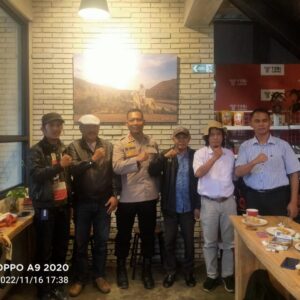 Pererat Sinergitas, FPII Korwil Toraja Ngopi Bersama Kapolres Toraja Utara