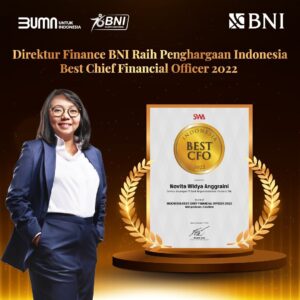 Kedepankan Bisnis Berkelanjutan, CFO BNI Raih Penghargaan