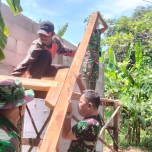 Kemajuan Pembangunan Rutilahu Koramil 11 PebayuranTak Main Main