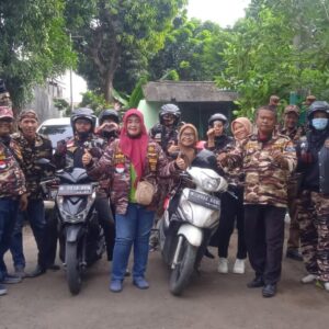 Sambut Hari Pahlawan Koramil 01 Tambun Lepas FKPPI Touring Lintasi Kota Perjuangan