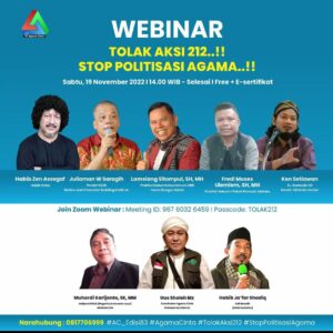 Ketum HBB Lamsiang Sitompul: Tolak Aksi 212, Negara Tidak Boleh Kalah Oleh Pembangkang