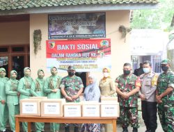 Sambut HUT Ke 59 Korem 081/DSJ Tahun 2022, Kodim 0808/Blitar Gelar Baksos Ke Panti Jompo