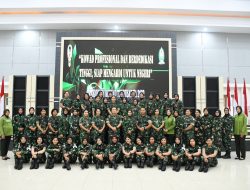 Korps Wanita Angkatan Darat Kodam XII/Tpr Ikuti Rakorbin Terpusat TA 2022