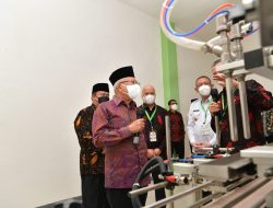 Tinjau Pabrik Pengolahan Produk Siap Ekspor, Wapres Harapkan ‘One Village One Industry’ Diikuti Daerah Lain