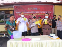 PEMUSNAHAN NARKOBA,KAPOLRES PESANKAN PARA ORANG TUA JAGA ANAK-ANAK