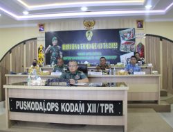 Kasdam XII/Tpr Ikuti Rapat Paripurna TMMD ke-43