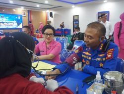 Sambut HUT Polairud ke-72, Ditpolairud Polda Kalbar Adakan Bhakti Kesehatan Donor Darah