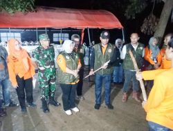 Dalam membantu Korban Bencana Alam, Komandan Koramil 01 Tambun Gelar Latihan di Camping Ground Alam Posko Jambore Relawan