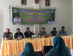 Melalui Musdes Desa Waringinjaya Babinsa Dukung Roda Pembangunan