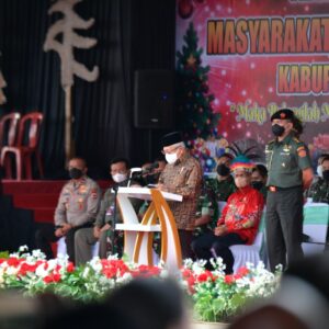 Hadiri Silaturahmi Perayaan Natal Bersama Masyarakat Biak Numfor, Wapres Ajak Rawat Kerukunan dan Toleransi