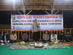 Kapolres Metro Tangerang Kota Guyub Kamtibmas Bersama Warga 3 Desa di Teluknaga