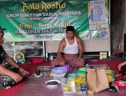 Pererat Hubungan Silaturahmi, Babinsa Koramil Srengat Anjangsana Ke Rumah Warga Binaannya