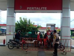 Anggota Polsek Sungai Ambawang Lakukan Patroli Pendistribusian BBM di Setiap SPBU