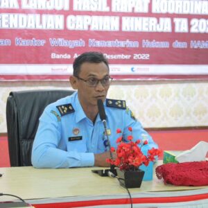 KANWIL KEMENKUMHAM ACEH GELAR RAPAT TINDAK LANJUT HASIL RAKOR PUSAT