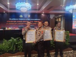Terima Reward Kategori Juara I Terbaik Dari Dirlantas Polda Kalbar di Terima Sat Lantas Polres Kuburaya