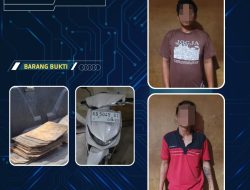 Seorang Pencurian Besi di Komplek Taman Mekar Indah Berhasil di Tangkap Polisi