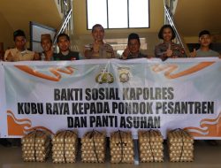 Patut di Apresiasi Kapolres Kubu Raya AKBP Jerrold H.Y. Kumontoy S.I.K., M.Si.,Salurkan Bansos