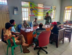 Melalui Komsos Babinsa Koramil 13 kedungwaringin Himbau Masyarakat Untuk Mewaspadai Banjir