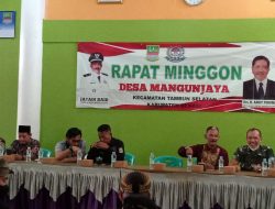 Rapat Minggon Desa Mangunjaya Diisi Dengan Pisah Sambut Babinsa