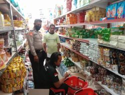 Kanit Intelkam Pantau Stok Sembako Di Serimbu