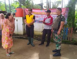 Pasca Banjir Sinergitas Untuk Negeri Kapolsek Bersama Danramil 12 Serangbaru Ciptakan Taman Jibon Bersih Kembali