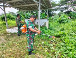Sambut HUT Kodamjaya Jayakarta ke 73 Koramil 01 Tambun Ciptakan lahan Kosong menjadi Lahan Produktif