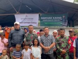 Huntara Untuk Korban Gempa Didirikan Oleh Yonif Raider 300/Bjw Bekerjasama Dengan IOF
