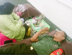 Sambut HUT Kodam jaya/Jayakarta Ke 73 Kodim 0509 Kabupaten Bekasi Gelar Baksos Donor Darah