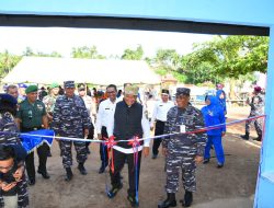Komandan Lantamal XII Laksanakan Kunjungan ke Kampung Bahari Nusantara (KBN) Teluk Suak Desa Karimunting