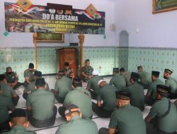Kodim 0808/Blitar Gelar Doa Bersama Dalam Rangka Memperingati Hari Juang TNI AD Ke-77, HUT Kodam V/Brw ke-74 Dan Hari Infanteri Ke-74 Tahun 2022