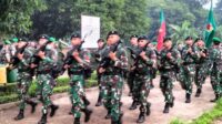 Peringati HUT ke-74 Infanteri TNI AD Jalan Kaki Kawal Simbol Yudha Wastu Pramuka Jaya