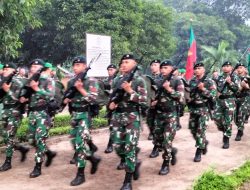Peringati HUT ke-74 Infanteri TNI AD Jalan Kaki Kawal Simbol Yudha Wastu Pramuka Jaya