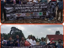 Wujud Kepedulian Sesama, Sejumlah Ormas Dan Aparatur Kel Bunder Kec Cikupa Berikan Bantuan Logistik Terhadap Korban Gempa Cianjur