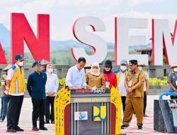 Presiden Jokowi Resmikan Bendungan Semantok di Nganjuk