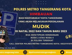 Nataru 2023, Polres Metro Tangerang Kota Beri Pelayanan Penitipan Kendaraan Gratis