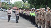 Apel Gelar Pasukan Dilaksanakan Polres Metro Tangerang Kota Dalam Menghadapi Pengamanan Nataru 2022-2023