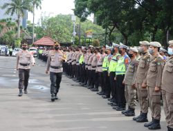 Apel Gelar Pasukan Dilaksanakan Polres Metro Tangerang Kota Dalam Menghadapi Pengamanan Nataru 2022-2023