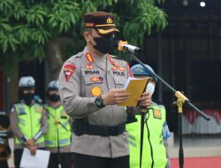 Kapolresta Deli Serdang Kombes Pol Irsan Sinuhaji,SIK,MH Pimpin Apel Gelar Pasukan Ops Lilin Toba 2022