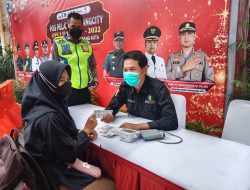 Sie Dokkes Polres Metro Tangerang Kota Bersama Dinkes Cek Kesehatan Personil PAM Natal dan Tahun Baru