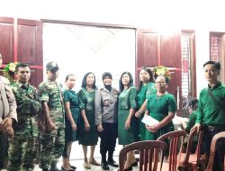 Malam Misa Natal di Gereja Kristen Bethelehem Koramil 11 Pebayuran Turut Memberikan Pengamanan