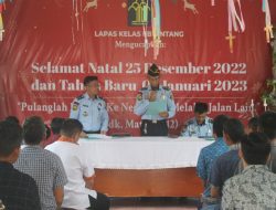 67 Orang Warga Binaan Lapas Kelas II B Sintang Dapat Remisi di Hari Raya Natal