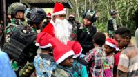 Dulu Mencekam, Sekarang Penuh Dengan Keceriaan!! Satgas Kostrad Tumbuhkan Semangat dan Kebahagiaan Perayaan Natal di Yigi Papua Pegunungan