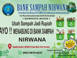 Yayasan NMC Dirikan Bank Sampah Nirwana, Turut Sukseskan Program Pemerintah