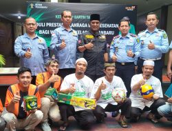 Peduli Kepada Warga Binaan, Ketum DPP Santri Tani NU Kunjungi Rutan Kelas I Sialang Bungkuk
