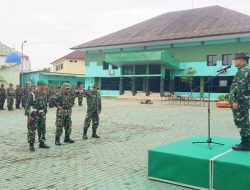 Puluhan Bintara Tamtama Anggota Kodim 0509 Kabupaten Bekasi Gelar Apel Pasukan Penanggulangan Bencana Alam