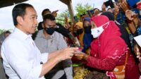 Presiden Jokowi Serahkan Bantuan Sosial kepada Pedagang di Pasar Sila