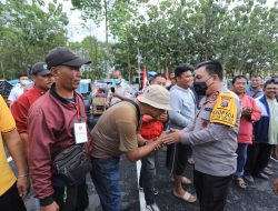 Kapolda Sumut Bawa Becak Bermotor Ajak Masyarakat Tertib Lalu Lintas