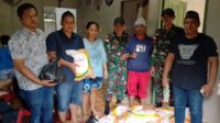 Satgas Pamtas Yonif 645/Gardatama Yudha Gelar Baksos Bagikan Sembako untuk Warga Di Perbatasan